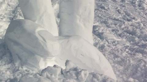 Snöskulptering